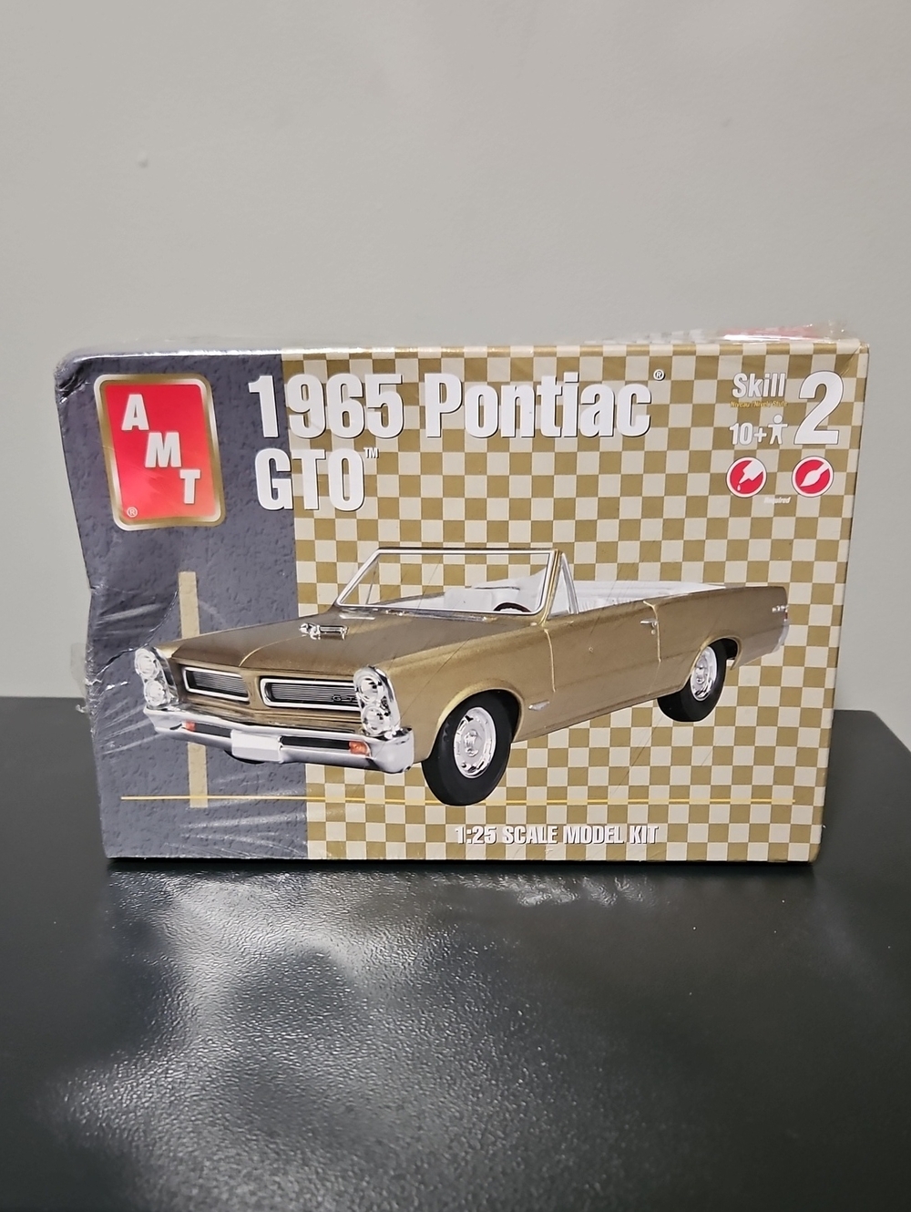 1965 Pontiac GTO Vtg Plastic Model Kit By Amt